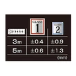 Kép 2/3 - L25-50E1-EUR CLASS 1-es, prémium mérőszalag 5m/25mm Tajima (H1550MW)