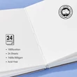 Kép 7/9 - Akvarelltömb 10x10cm/24lap HP pamut Potentate