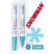 Lakkfilc CP light blue Snowman - világoskék