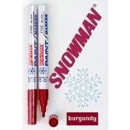 Lakkfilc FCP Burgundy Snowman - bordó