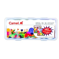 Akrilfesték szett 10x15ml ecsettel és 2 képpel Camlin Akrilfesték szett 10x15ml ecsettel és 2 képpel Camlin