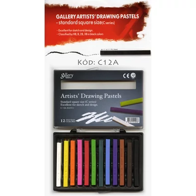 Rajzkréta 12db-os szett Mungyo - C12A Artist Drawing Pastel