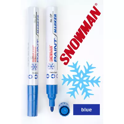 Lakkfilc CP blue Snowman - kék