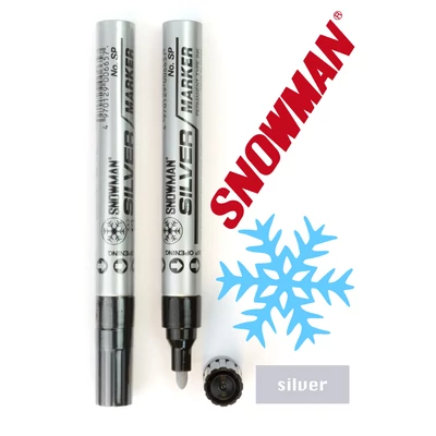 Lakkfilc SP silver Snowman - ezüst