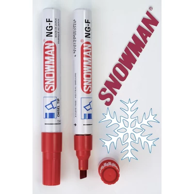 Alkoholos filc NGF red vágott hegyű Snowman - piros