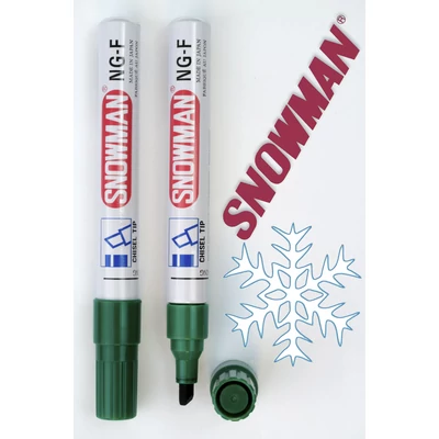 Alkoholos filc NGF green vágott hegyű Snowman - zöld