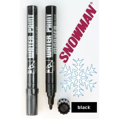 Lakkfilc WCP black Snowman - fekete