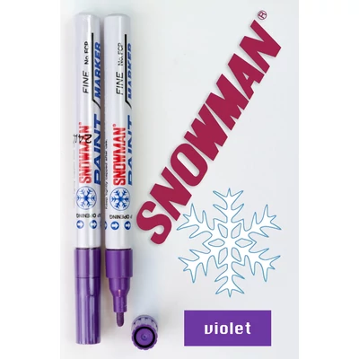 Lakkfilc FCP violet Snowman - lila