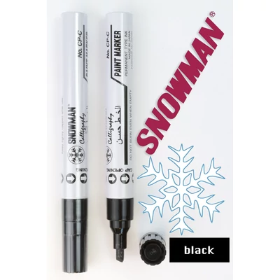 Lakkfilc CP-C black Snowman - fekete