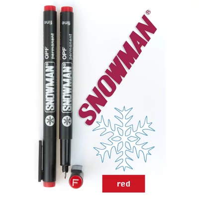 Alkoholos tűfilc OPF red Snowman - piros