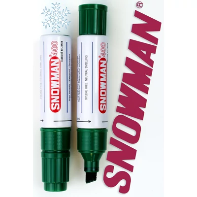 Alkoholos filc No.400 green vágott hegyű Snowman - zöld