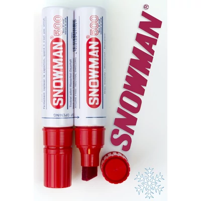 Alkoholos filc No.500 red vágott hegyű  Snowman - piros