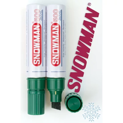 Alkoholos filc No.500 green vágott hegyű Snowman - zöld