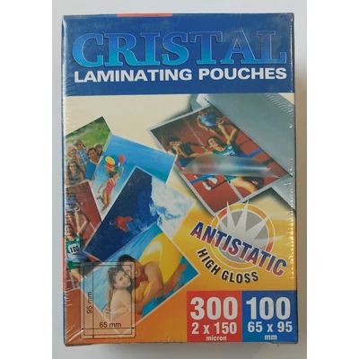 Laminálófólia 65x95 mm 150 mikron 100 ív fényes