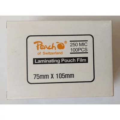 Laminálófólia 75x105 mm 250 mikron 100 ív fényes