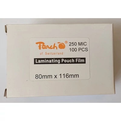 Laminálófólia 80x116 mm 250 mikron 100 ív fényes