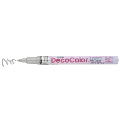 DecoColor lakkfilc vékony Marvy 200S - Silver