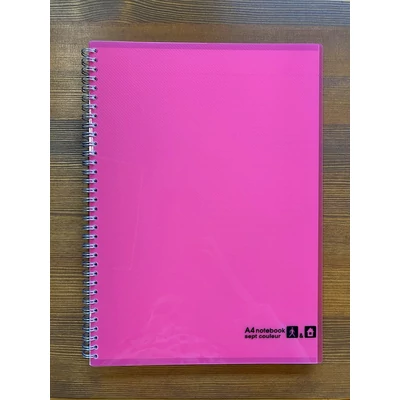 Füzet A4/80lap vonalas Maruman N570-08 pink borítós