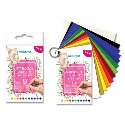 Akvarellfesték kártya 12db Color Chip Mungyo