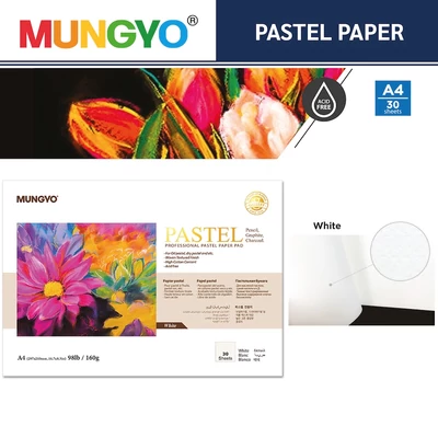 Pasztelltömb A4/30lap 160g White Mungyo