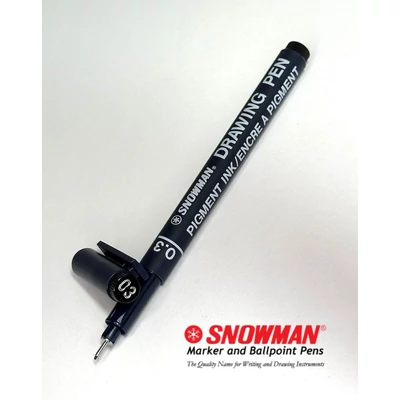 FT-700 0.3 vékony hegyű filctoll fekete Snowman Drawing Pen