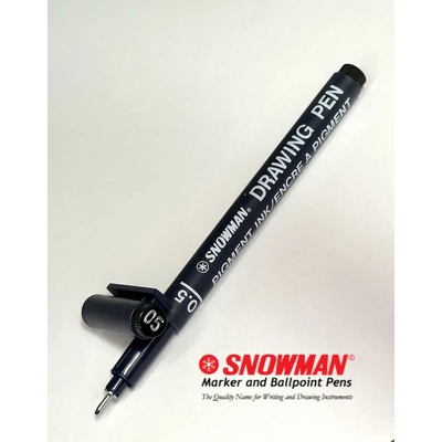 FT-700 0.5 vékony hegyű filctoll fekete Snowman Drawing Pen