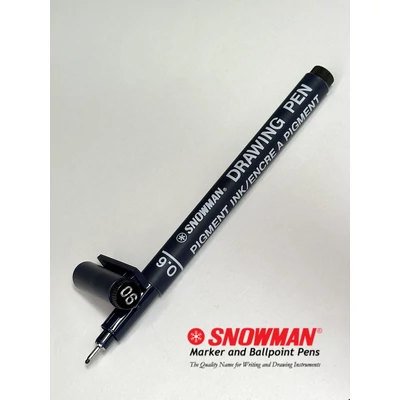 FT-700 0.6 vékony hegyű filctoll fekete Snowman Drawing Pen