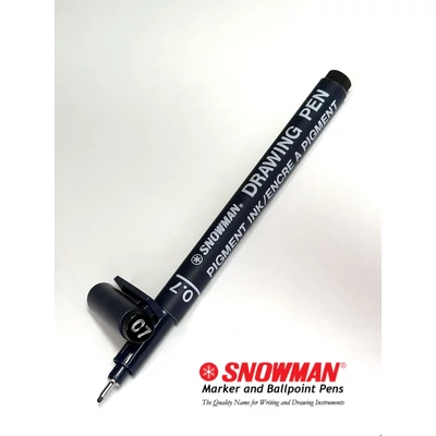 FT-700 0.7 vékony hegyű filctoll fekete Snowman Drawing Pen