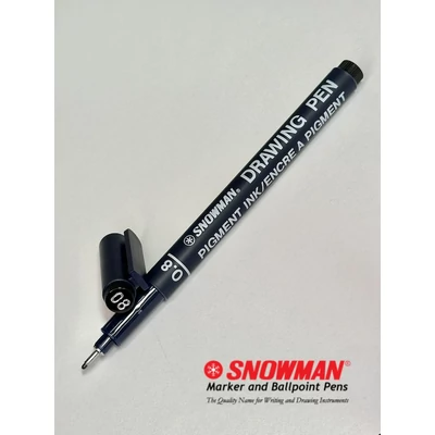 FT-700 0.8 vékony hegyű filctoll fekete Snowman Drawing Pen