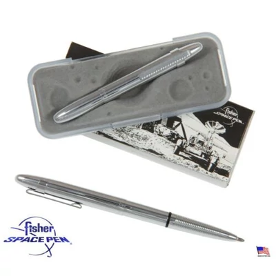 Golyóstoll 400CL crome with clip Fisher Bullet