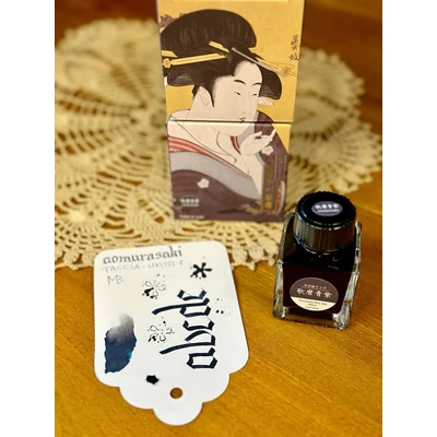 Ukiyo-e 40ml töltőtolltinta TACCIA - 14 Utamaro-aomurasaki