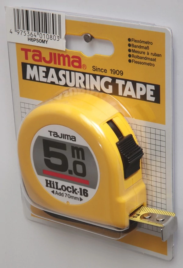 H6P50MY mérőszalag 5m/16mm Tajima HiLock