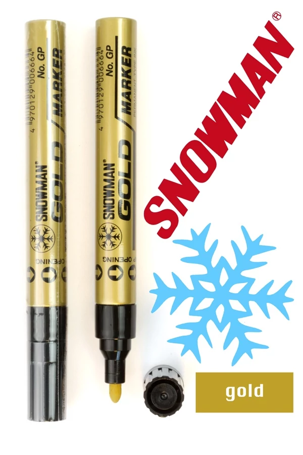 Lakkfilc GP gold Snowman - arany