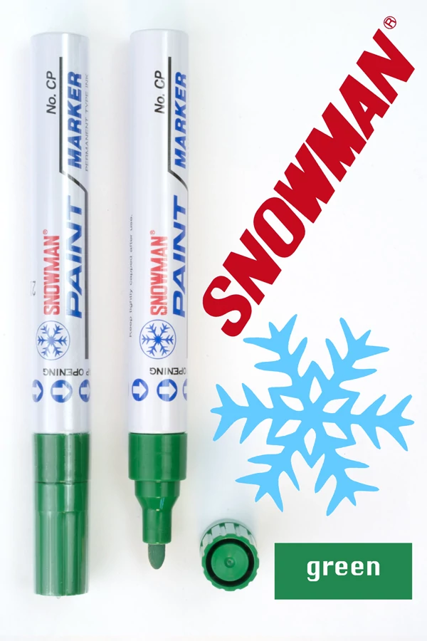 Lakkfilc CP green Snowman - zöld