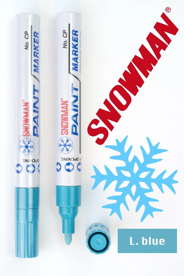 Lakkfilc CP light blue Snowman - világoskék
