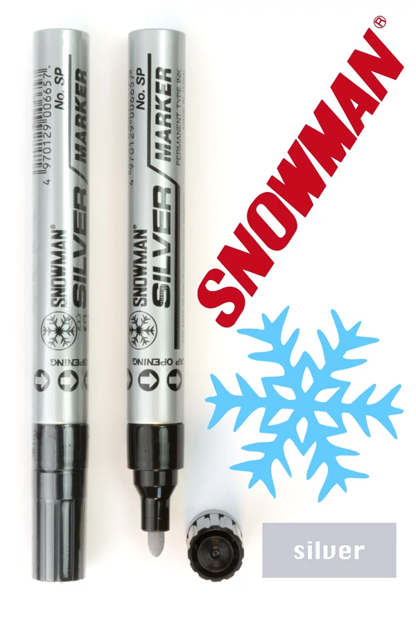 Lakkfilc SP silver Snowman - ezüst
