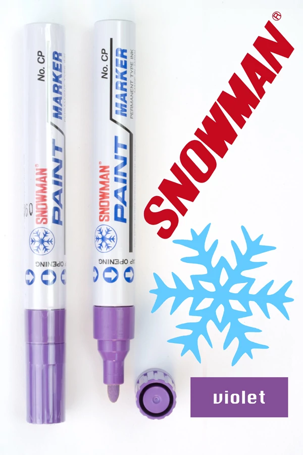 Lakkfilc CP violet Snowman - lila