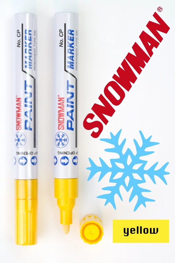 Lakkfilc CP yellow Snowman - sárga