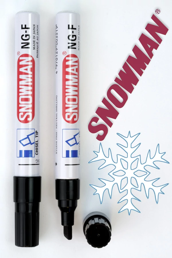 Alkoholos filc NGF black vágott hegyű Snowman - fekete