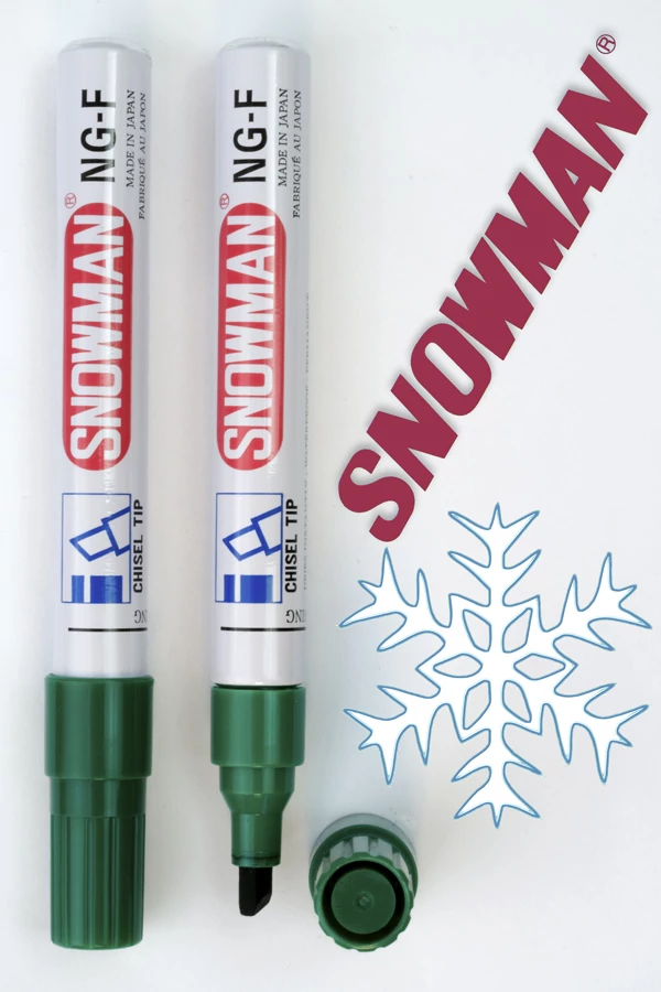 Alkoholos filc NGF green vágott hegyű Snowman - zöld