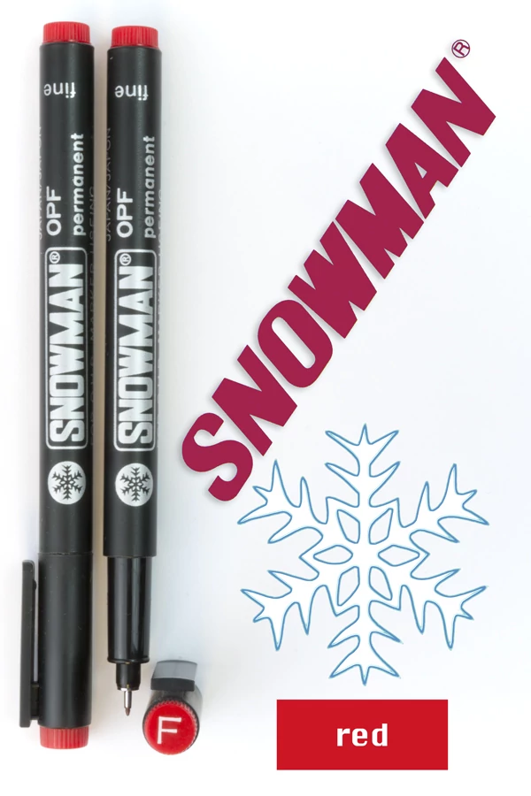Alkoholos tűfilc OPF red Snowman - piros