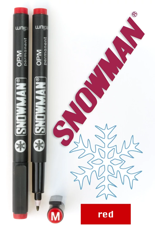 Alkoholos filc OPM red Snowman - piros