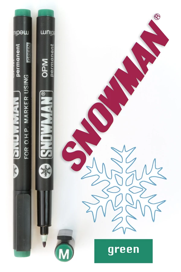 Alkoholos filc OPM green Snowman - zöld