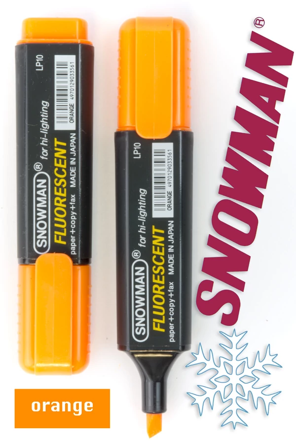 Szövegkiemelő LP orange Snowman - narancssárga