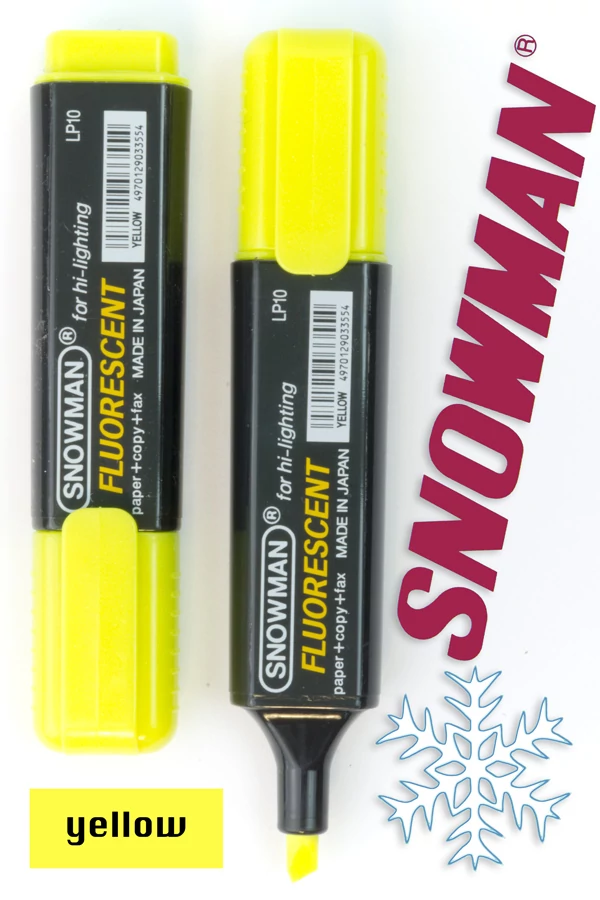 Szövegkiemelő LP yellow Snowman - sárga