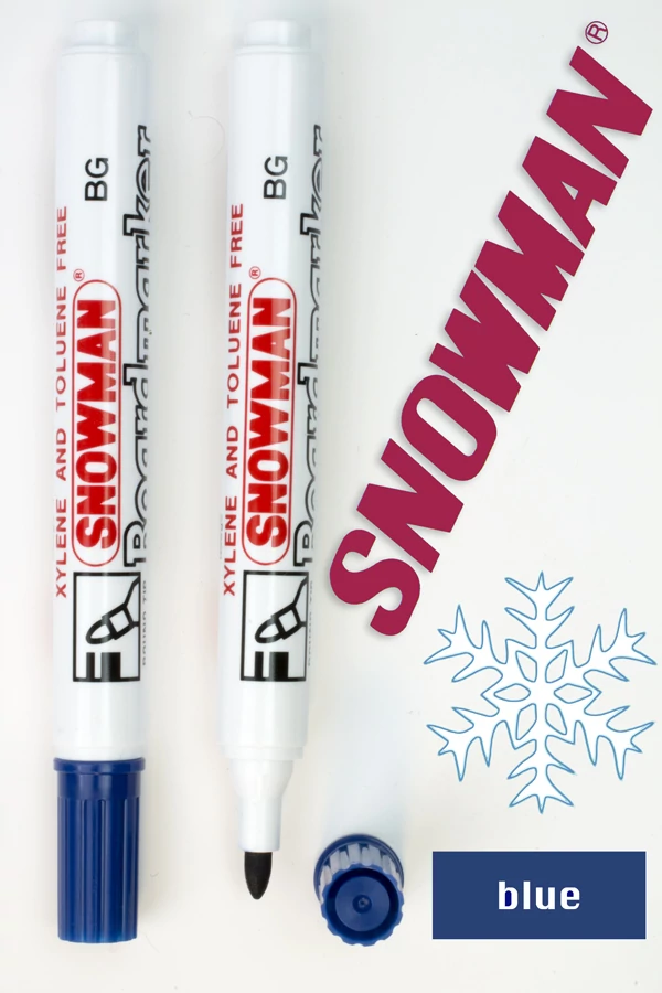 Táblafilc BG blue letörölhető Snowman - kék