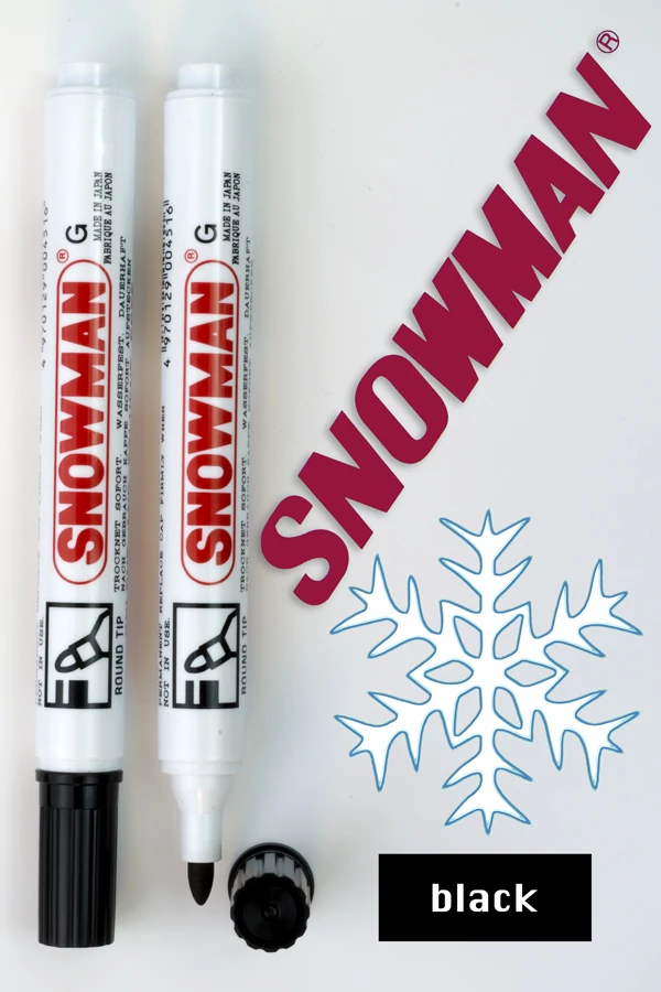 Alkoholos filc G black Snowman - fekete
