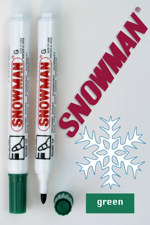 Alkoholos filc G green Snowman - zöld