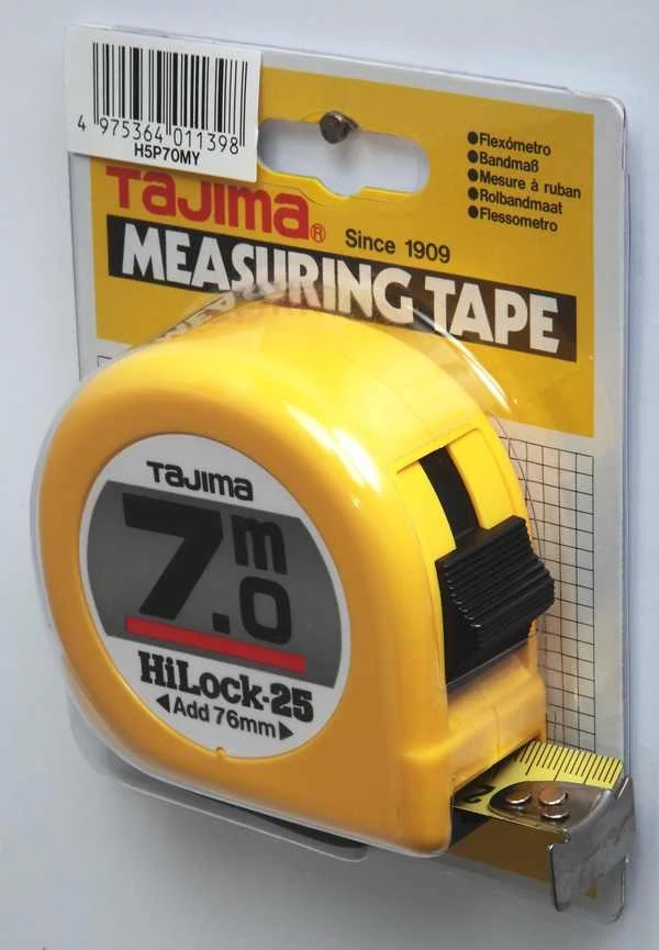 L25-70EB-EUR mérőszalag 7m/25mm Tajima HiLock (H5P70MY)