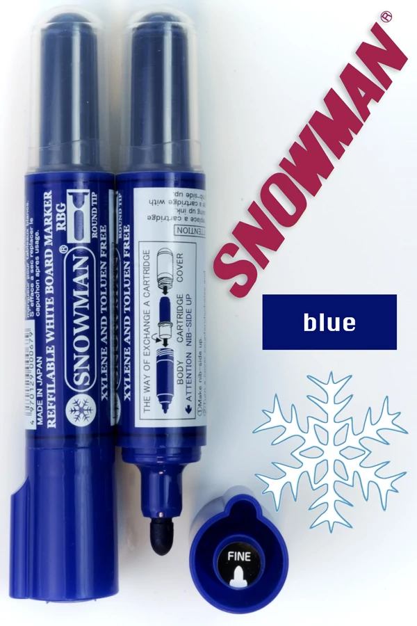 Táblafilc RBG letörölhető Snowman - kék